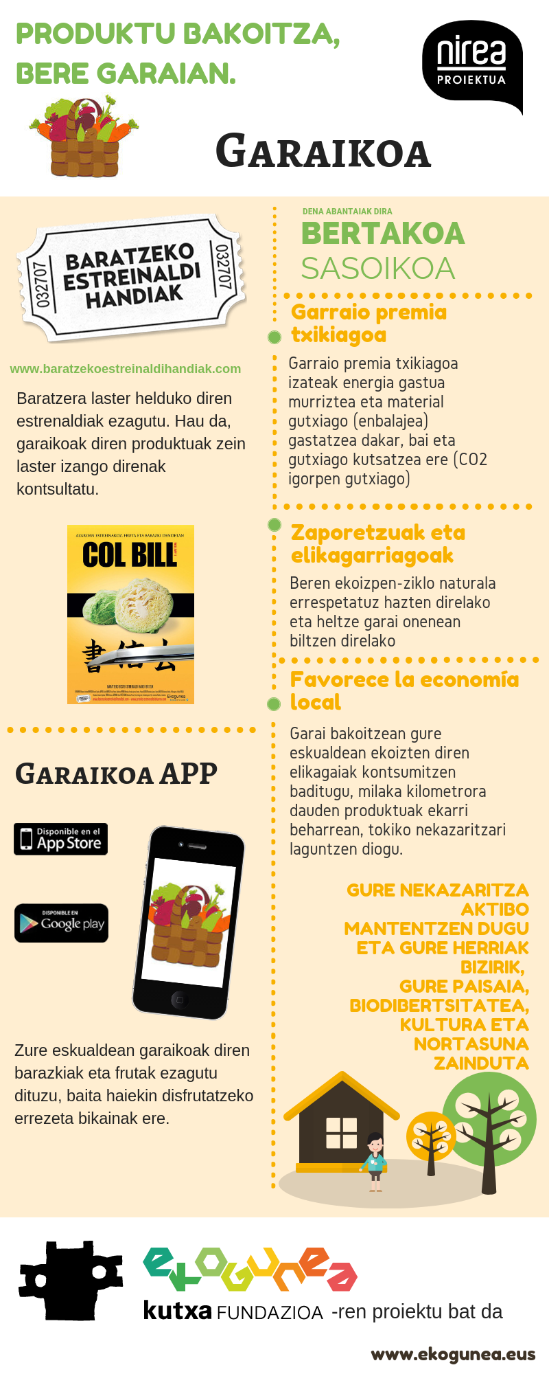 App Garaikoa. "Cada producto, cuando toca. Come de temporada"
