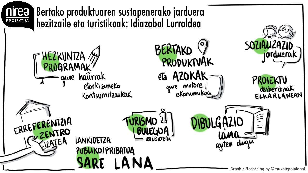 Idiazabal Lurraldea / Territorio Idiazabal, Nirea topaketako graphic Recording